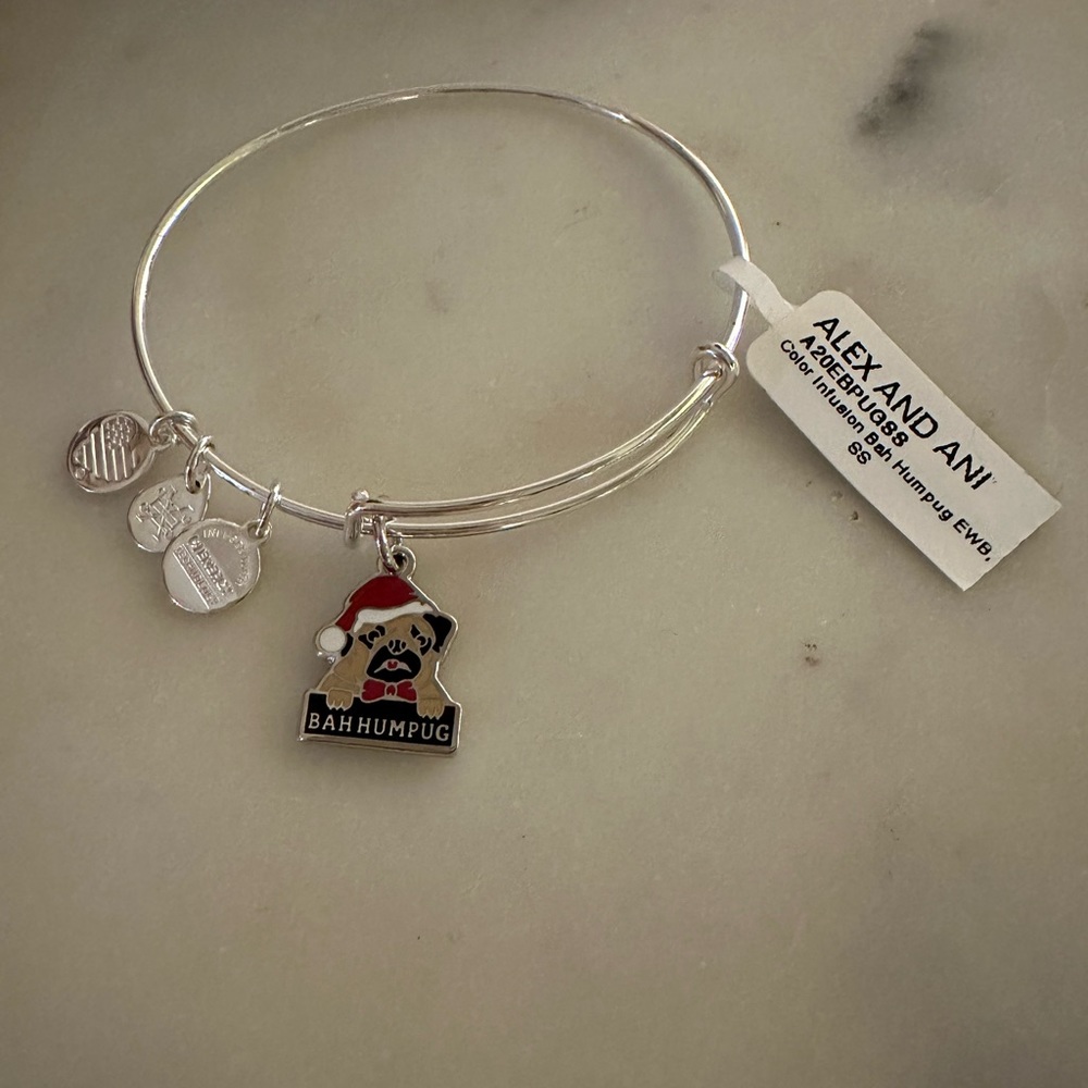 Alex and Ani color infusion Bah Humpug Bangle Bracelet